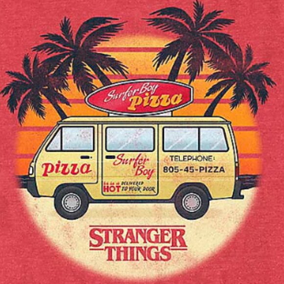 Fifth Sun Men's Stranger Things Surfer Boy Sunset Tee 15868 - Picture 2 of 2